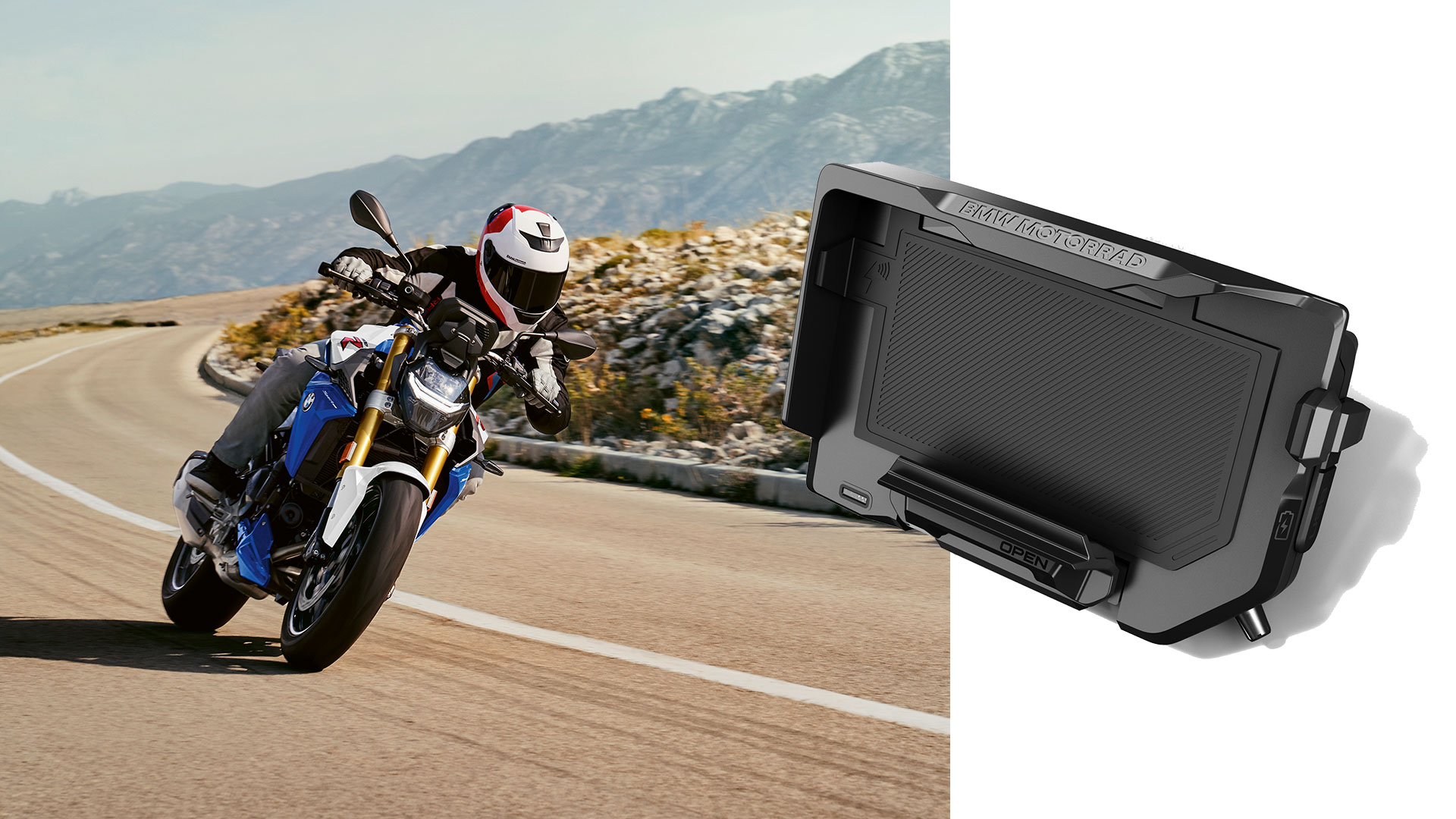 純正  Motorrad コネクティッドライドクレードル BMW Motorrad ConnectedRide Cradle | BMW Motorrad Schweiz