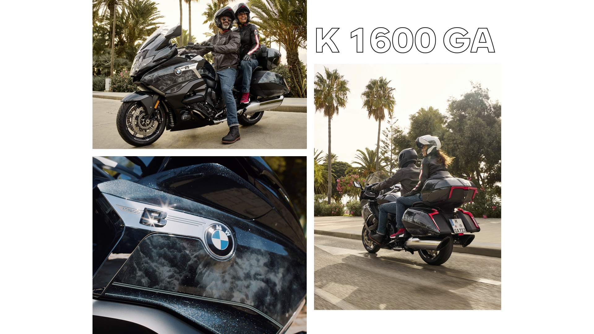 La K 1600 B come modello speciale Option 719 Midnight parcheggiata di profilo
