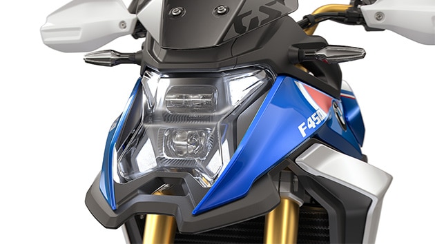 Il faro a LED con luce di marcia diurna della F 450 GS di BMW Motorrad