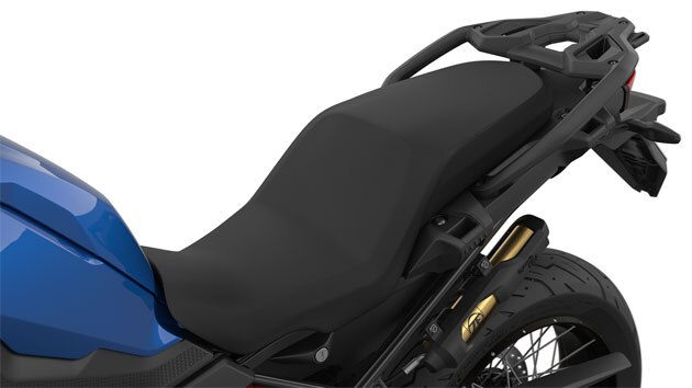 Wir sehen die Sitzbank der F 850 GS.