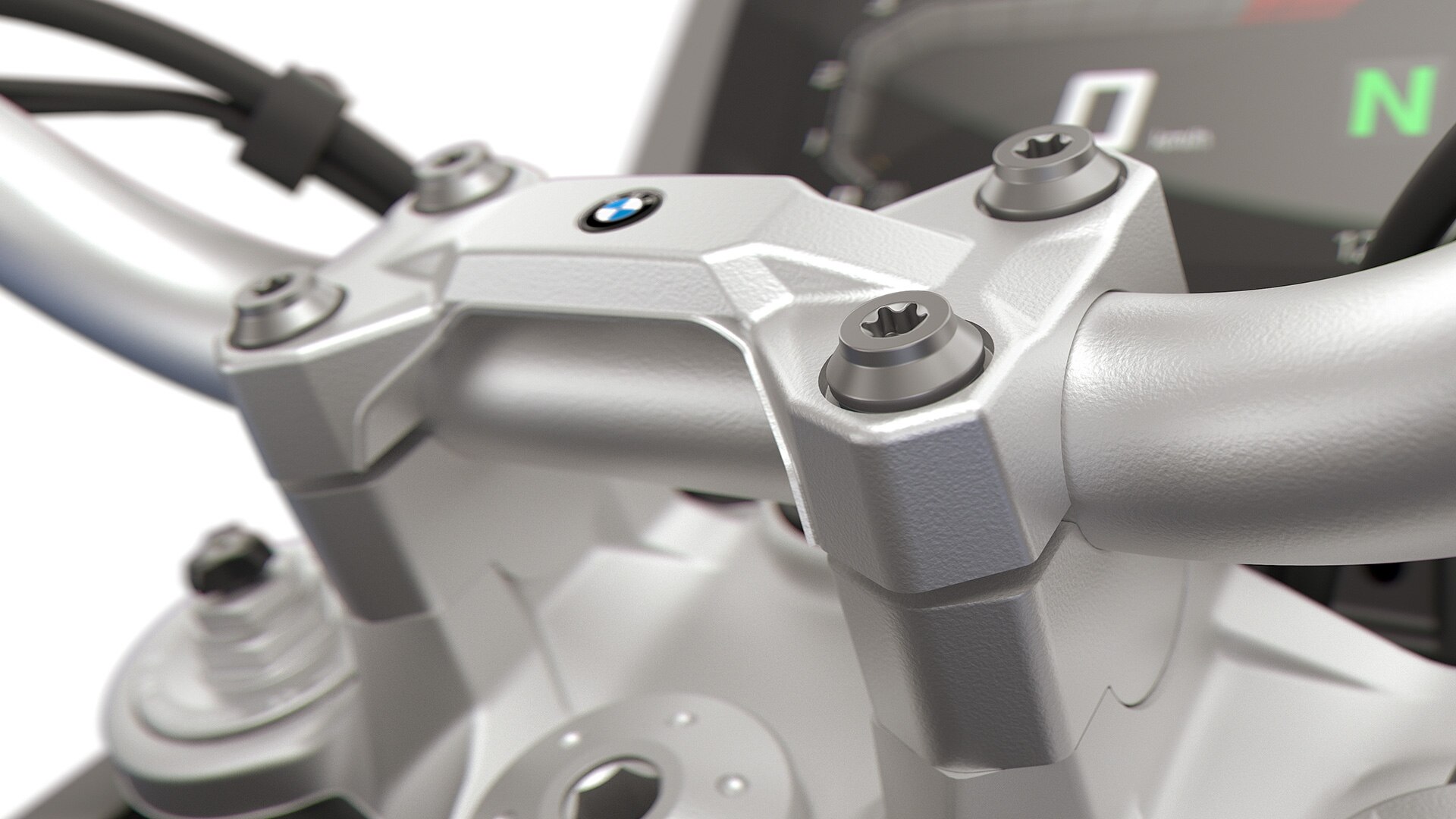 Manubrio con elemento di innalzamento per la F 900 GS di BMW Motorrad