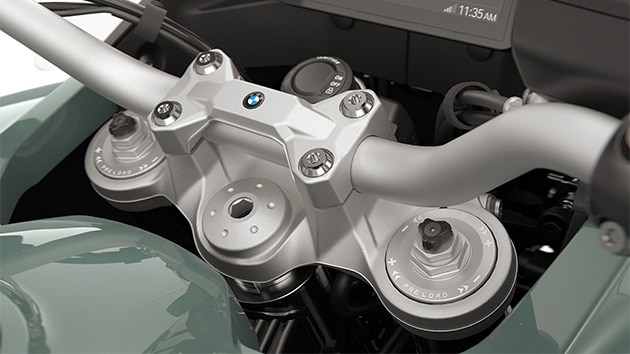 La forcella regolabile della F 900 GS Adventure di BMW Motorrad