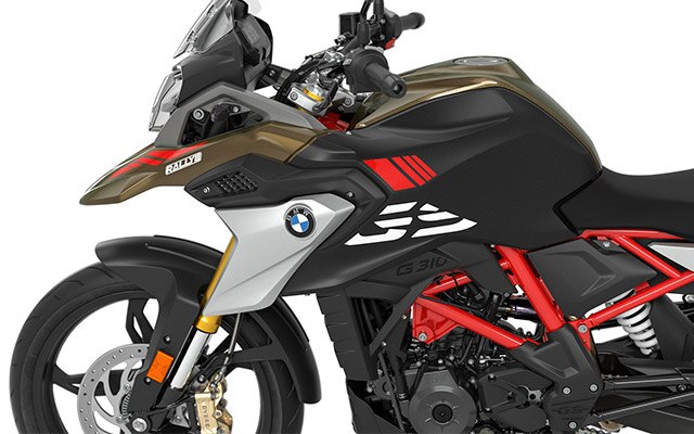 Nous voyons ici la ligne aérodynamique typique de la G 310 GS.
