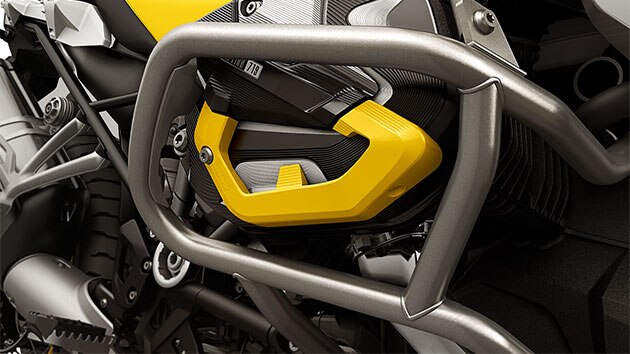 Nous voyons ici l'Edition 40 Years GS avec les couvre-culasses Option 719 en jaune et noir.