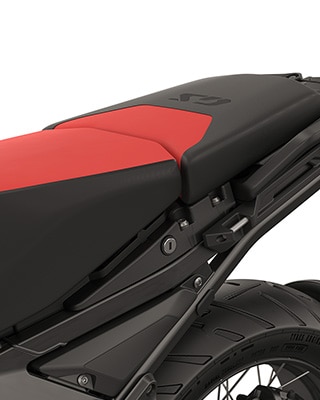 Sella alta + sella del passeggero Sport (look sella rally)