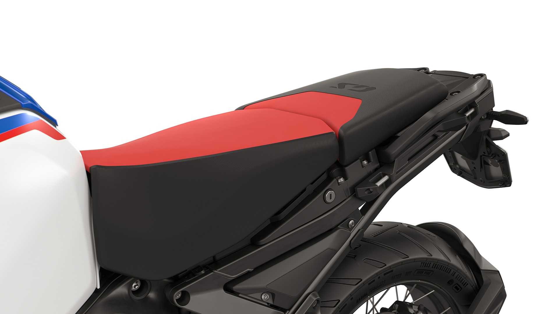 Sella alta + sella del passeggero Sport (look sella rally)