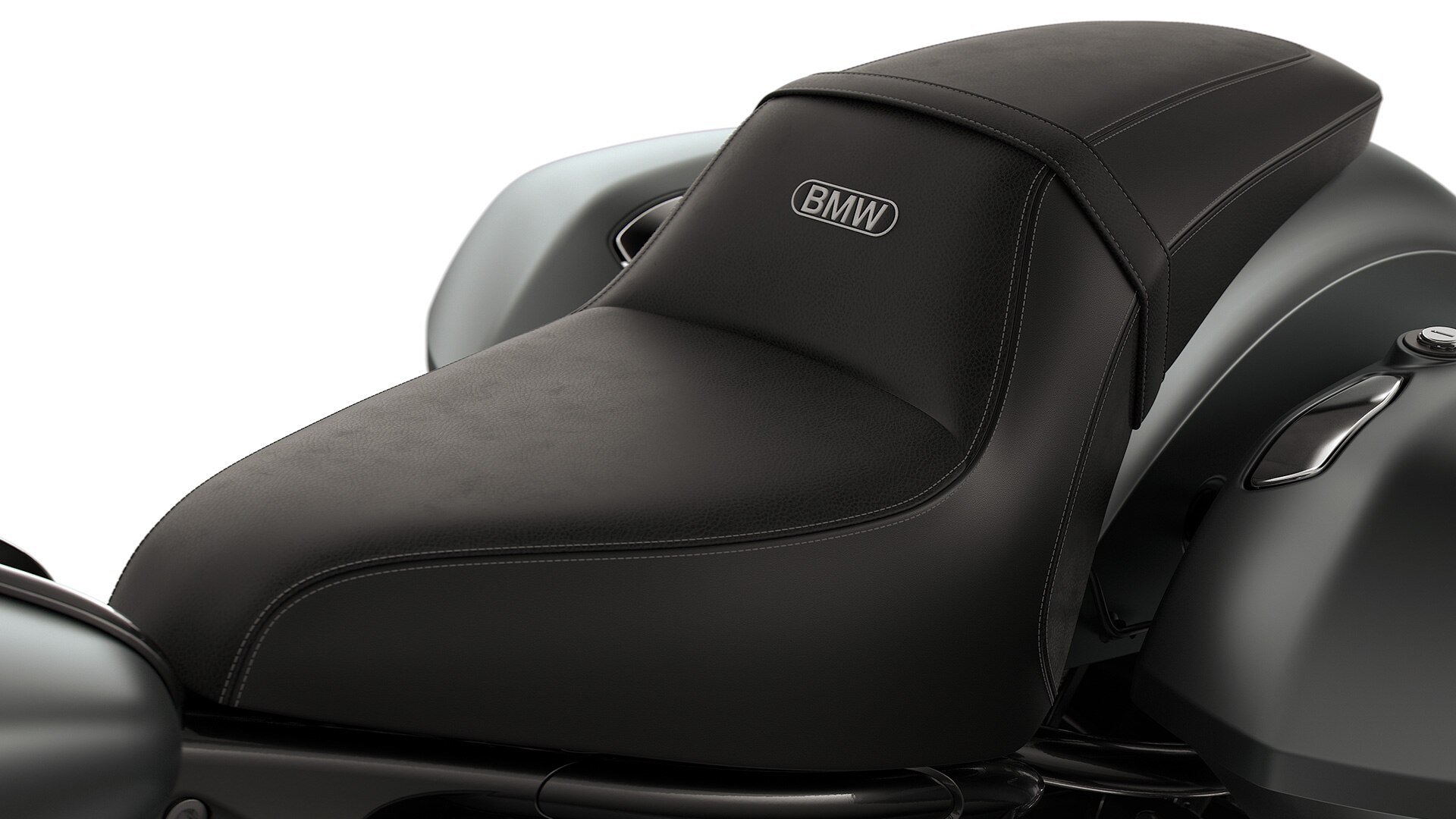 Vue détaillée de la selle dragster de la R 18 Roctane de BMW Motorrad