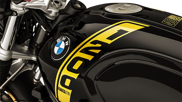 Nous voyons ici l'inscription 1200 cc sur le réservoir de la R nineT Urban G/S.