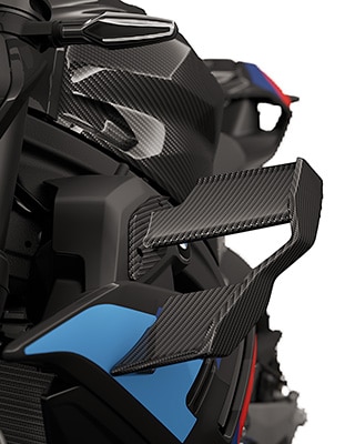 Les ailettes M Carbon de la M 1000 R de BMW