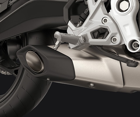 Der Underbelly Muffler der F 450 R von BMW Motorrad