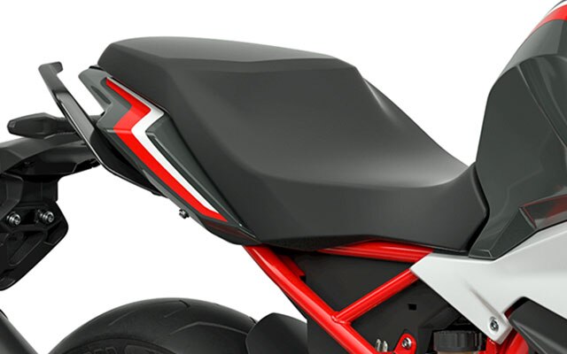 Wir sehen die ergonomische Sitzbank der G 310 R.