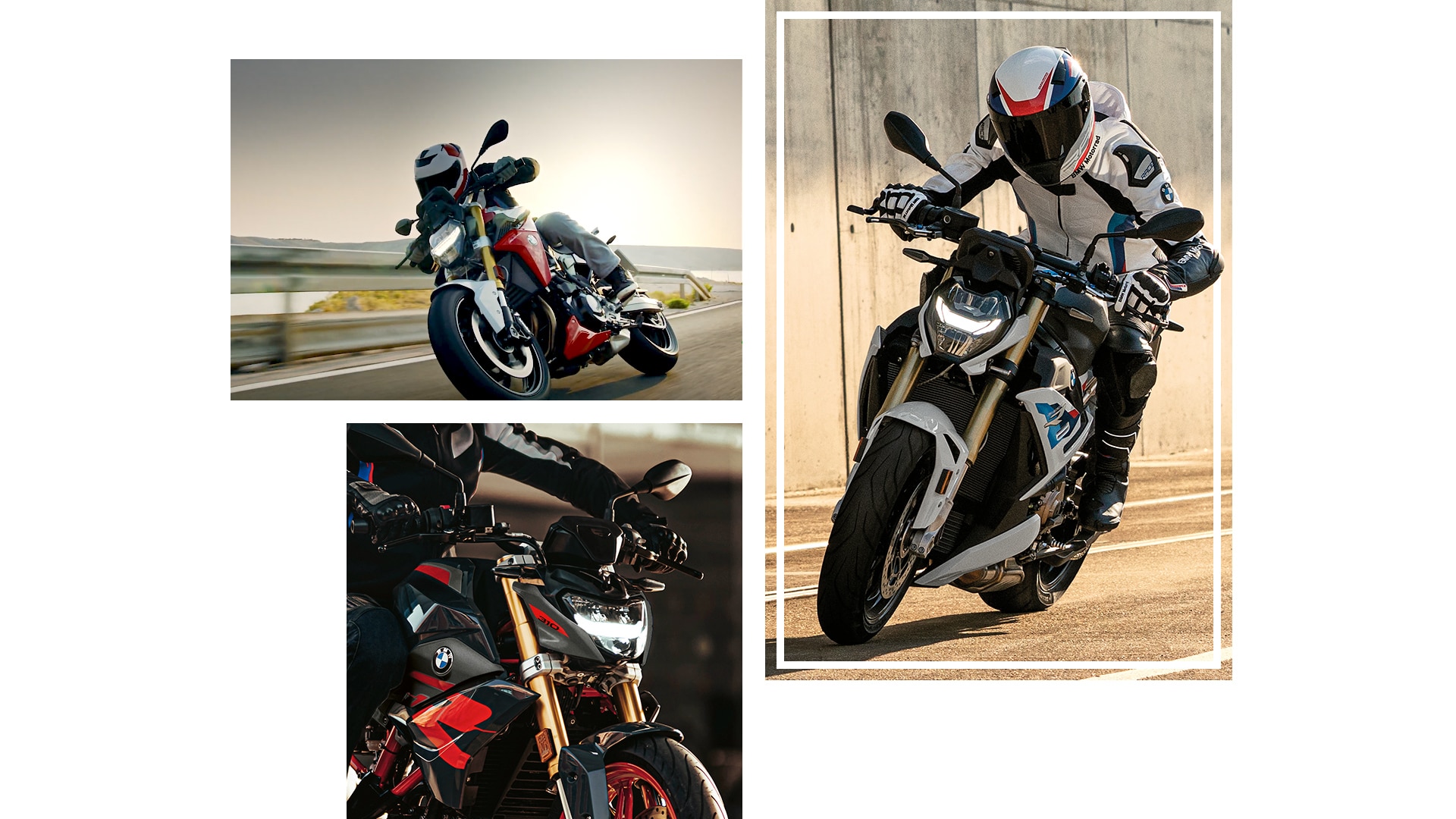 Collage des modèles BMW Motorrad Roadster.
