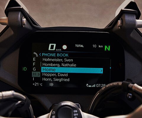 R 1250 RS Cockpit mit TFT Display