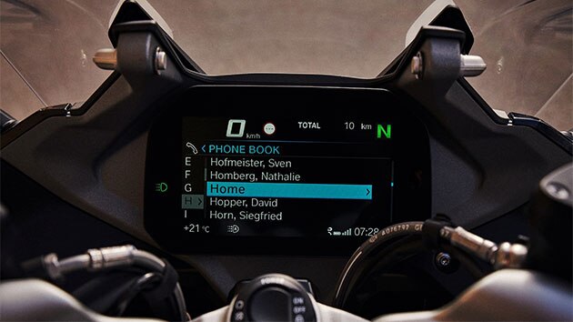 R 1250 RS Cockpit mit TFT Display