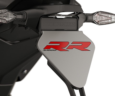 Arrière dynamique avec le court cadre de plaque d’immatriculation de la S 1000 RR