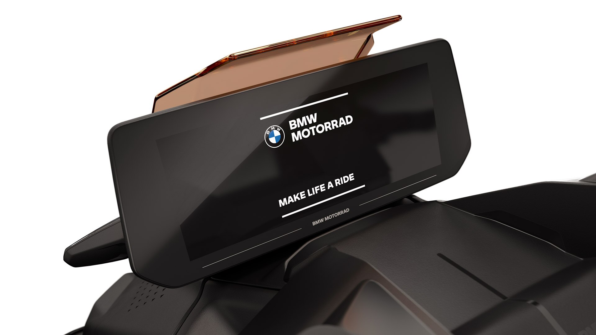 TFT-Display mit BMW Motorrad Aufstartanimation.